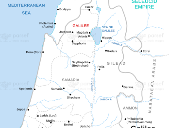 Galilee During Maccabees Map image